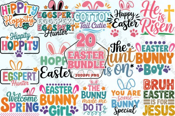 Download Easter Typography Bundle PNG - Premium Bundle
