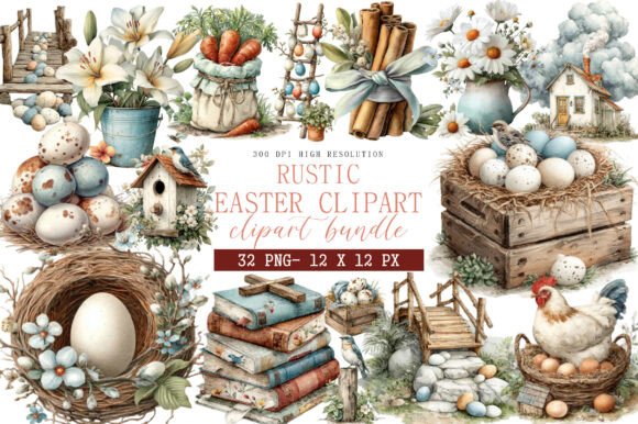 Download Rustic Easter Clipart - Premium Resources