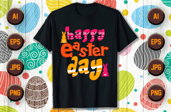 Download Happy Easter Typography T Shirt Design 3 - Premium Resources